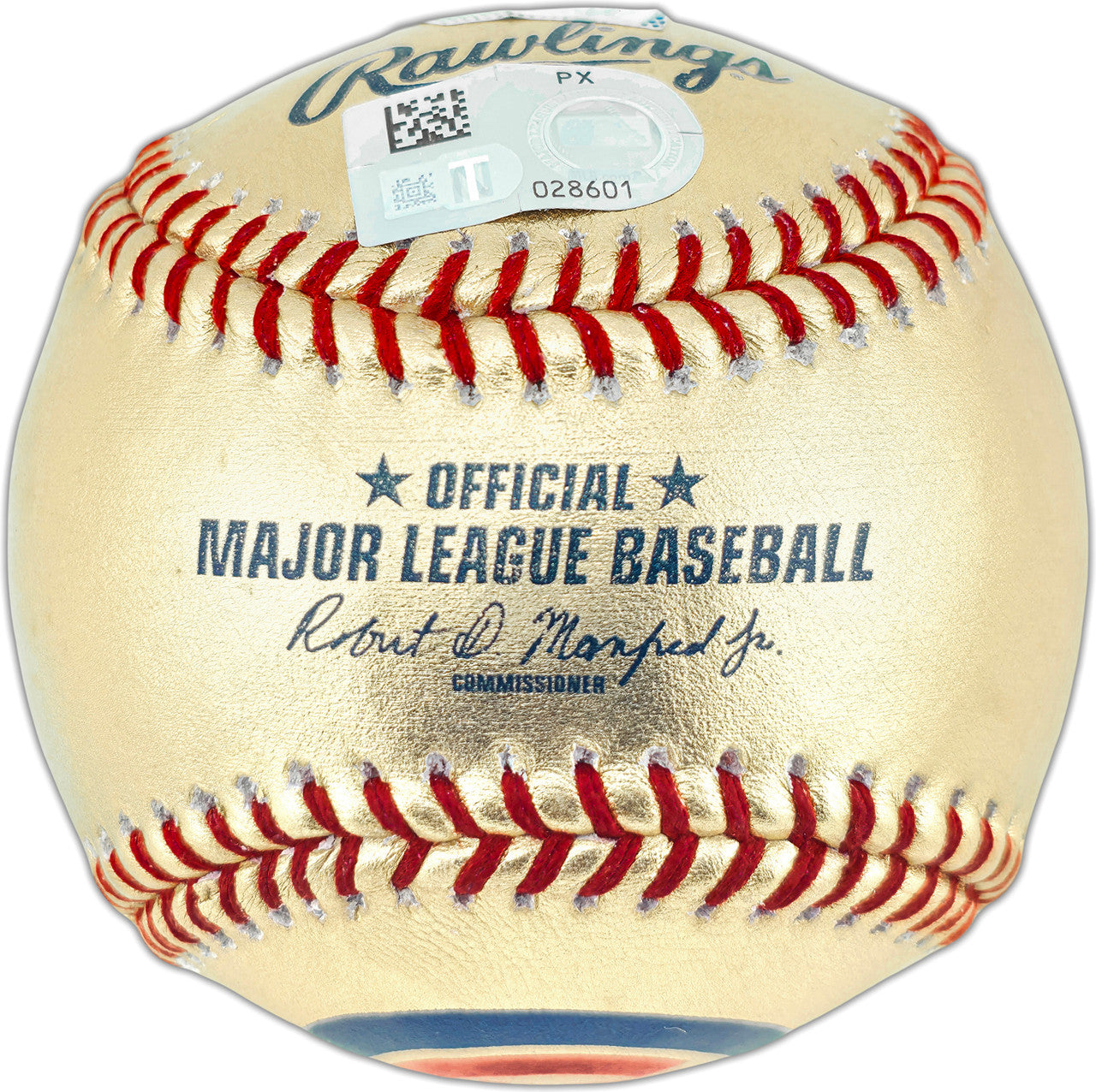Cody Bellinger Autographed Official Gold Chicago Cubs Logo Baseball Cubs Logo "Go Cubs!" Fanatics & MLB Holo Stock #262512