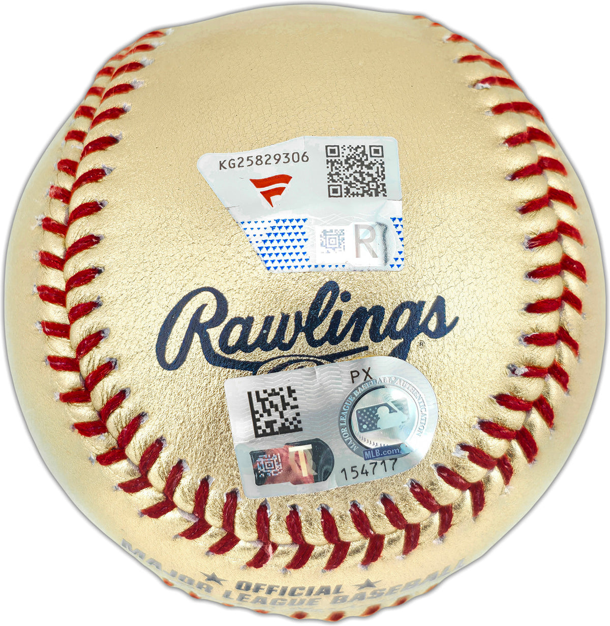 Johnny Bench Autographed Official Gold Cincinnati Reds Logo Baseball Reds Logo Fanatics & MLB Holo Stock #262513