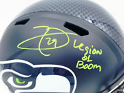 Earl Thomas III Autographed Seattle Seahawks Blue Full Size Replica Speed Helmet "Legion of Boom" Beckett BAS Witness Stock #262445