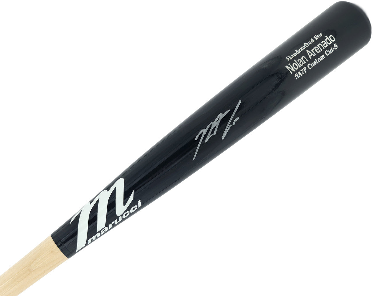 Nolan Arenado Autographed Black Marucci Player Model Baseball Bat St. Louis Cardinals (Marks) Fanatics & MLB Holo Stock #262509