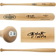 Edgar Martinez Autographed Blonde Louisville Slugger Pro Stock Baseball Bat Seattle Mariners "HOF 19" Beckett BAS Witness Stock #262493
