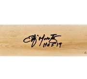 Edgar Martinez Autographed Blonde Louisville Slugger Pro Stock Baseball Bat Seattle Mariners "HOF 19" Beckett BAS Witness Stock #262493