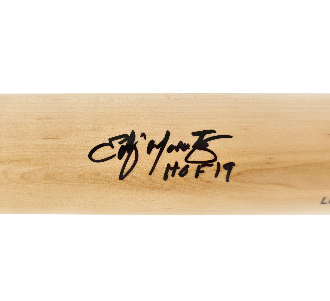 Edgar Martinez Autographed Blonde Louisville Slugger Pro Stock Baseball Bat Seattle Mariners "HOF 19" Beckett BAS Witness Stock #262493