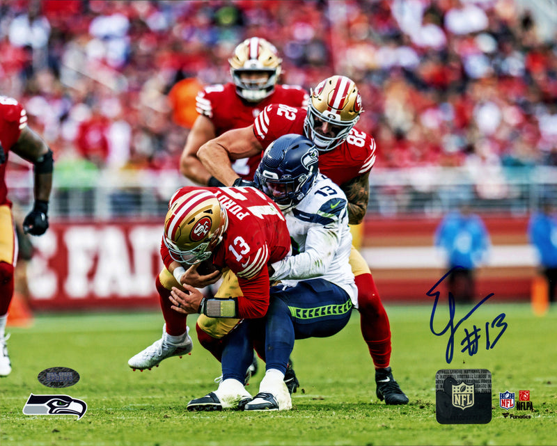 Ernest Jones IV Autographed 8x10 Photo Seattle Seahawks MCS Holo Stock #262536