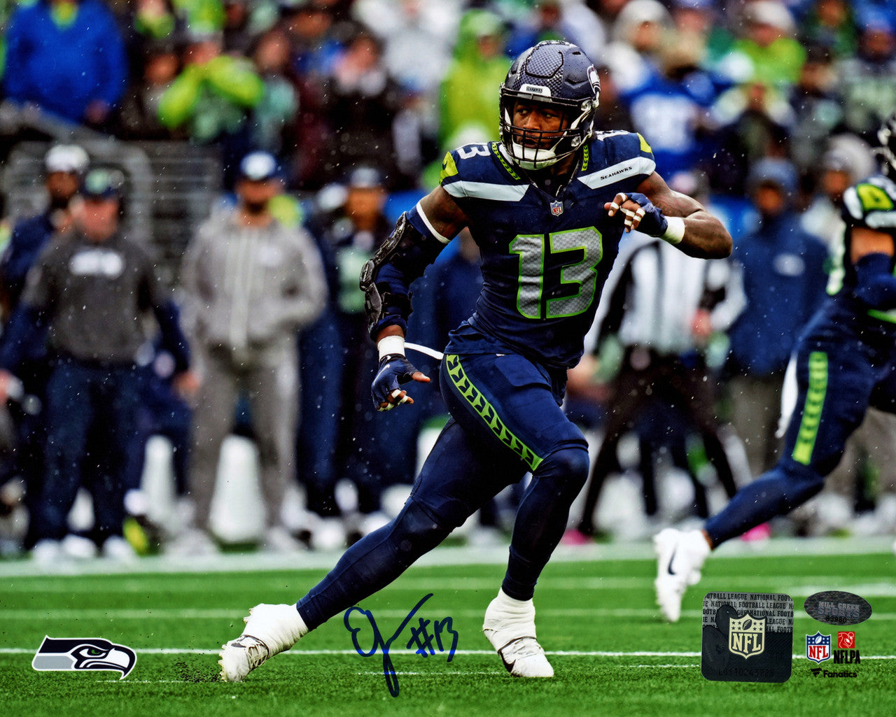 Ernest Jones IV Autographed 8x10 Photo Seattle Seahawks MCS Holo Stock #262538