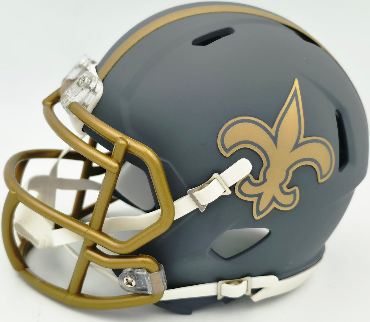 Ricky Williams Autographed New Orleans Saints Slate Gray Speed Mini Helmet JSA Stock #265669