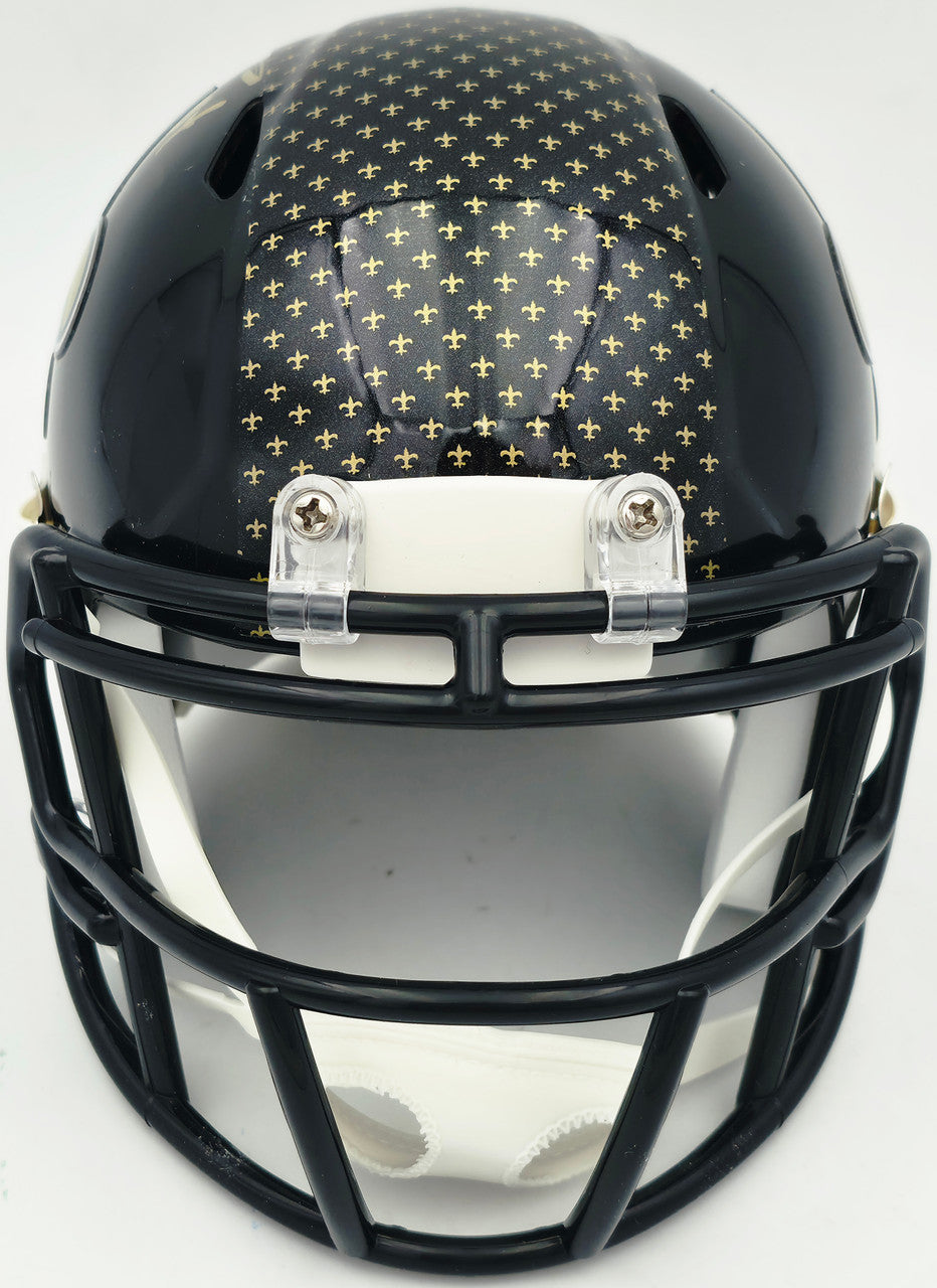 Ricky Williams Autographed New Orleans Saints 2022 Alternate Black Speed Mini Helmet JSA Stock #265670