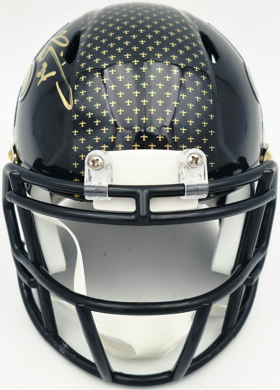 Ricky Williams Autographed New Orleans Saints 2022 Alternate Black Speed Mini Helmet JSA Stock #265671