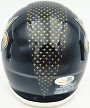 Ricky Williams Autographed New Orleans Saints 2022 Alternate Black Speed Mini Helmet JSA Stock #265671