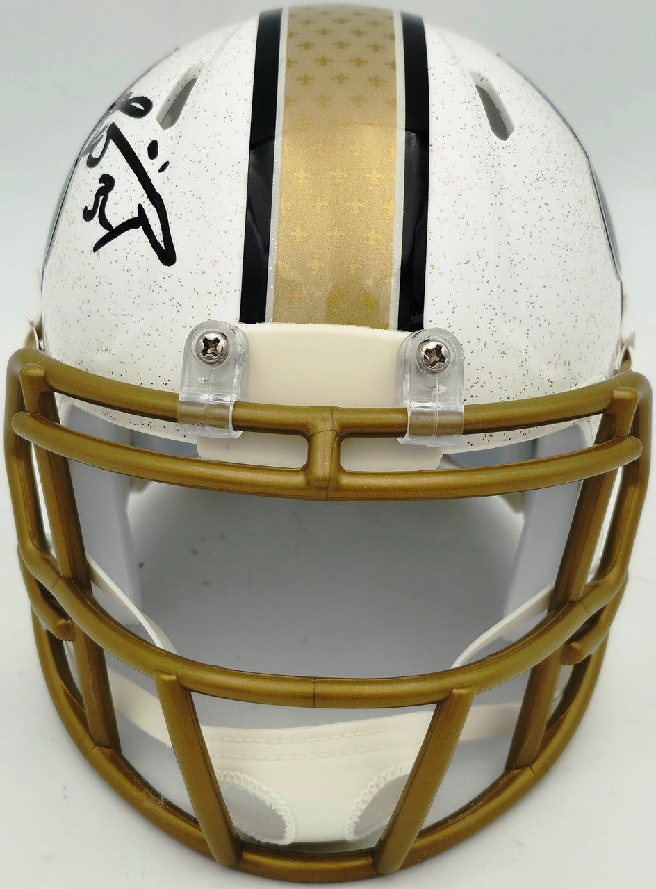 Ricky Williams Autographed New Orleans Saints 2025 Alternate White Speed Mini Helmet JSA Stock #265673