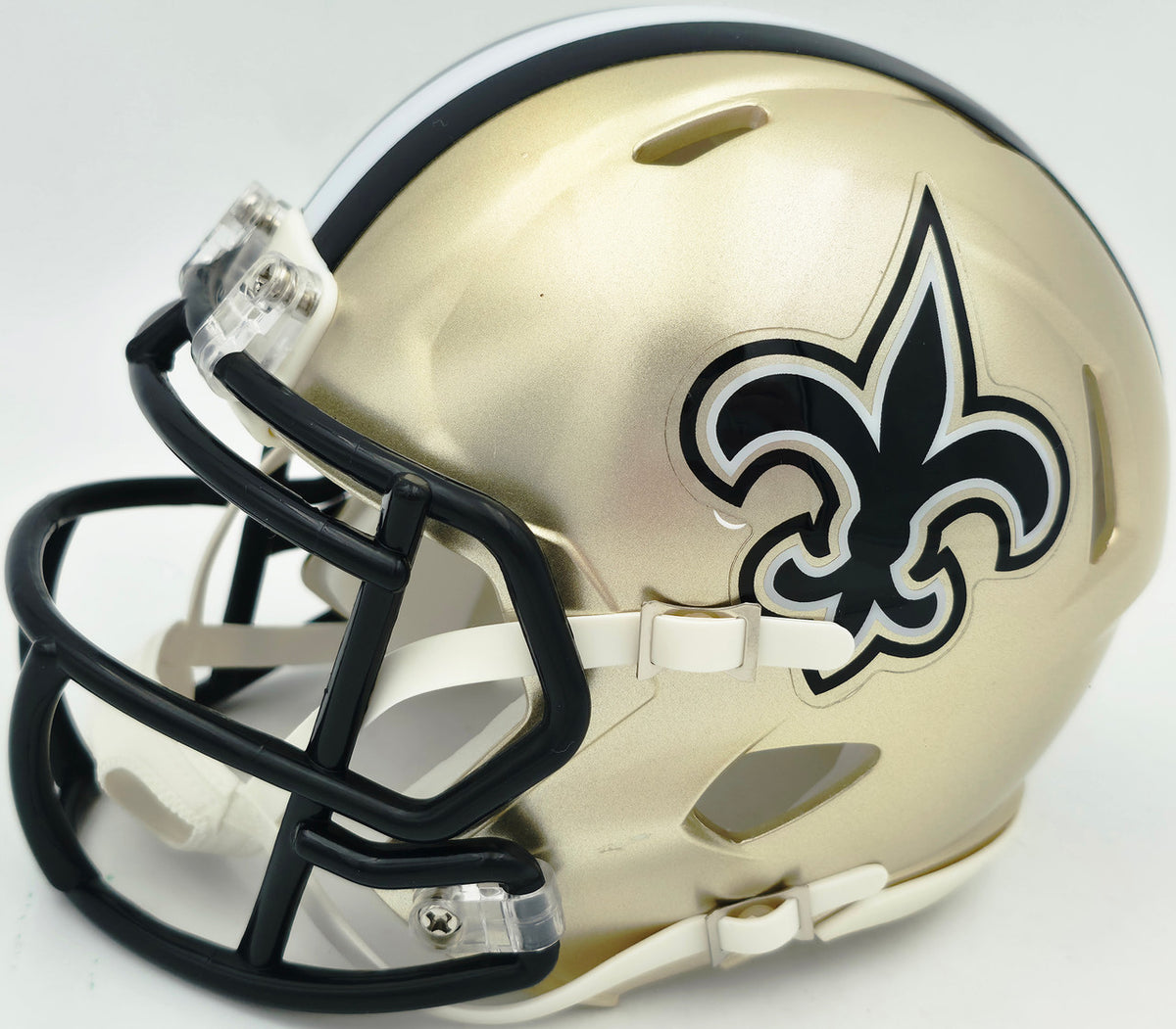 Ricky Williams Autographed New Orleans Saints Gold Speed Mini Helmet JSA Stock #265674