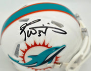 Ricky Williams Autographed Miami Dolphins White Speed Mini Helmet JSA Stock #265675