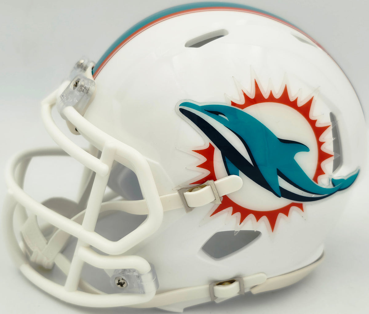 Ricky Williams Autographed Miami Dolphins White Speed Mini Helmet JSA Stock #265675