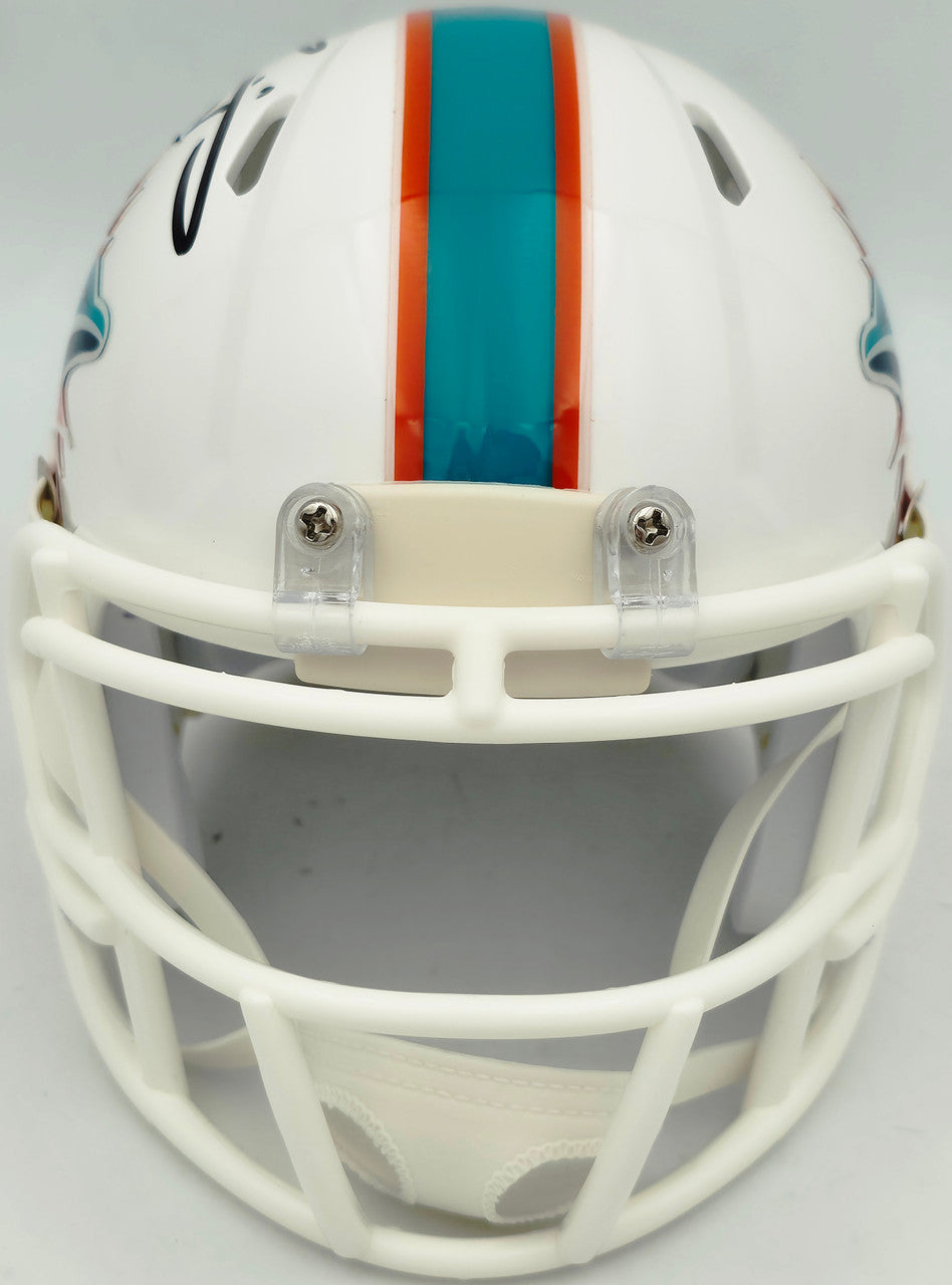 Ricky Williams Autographed Miami Dolphins White Speed Mini Helmet JSA Stock #265675