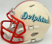 Ricky Williams Autographed Miami Dolphins Cream Retro Speed Mini Helmet JSA Stock #265676
