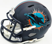Ricky Williams Autographed Miami Dolphins Black Rivalries Speed Mini Helmet JSA Stock #265677