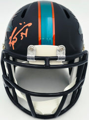 Ricky Williams Autographed Miami Dolphins Black Rivalries Speed Mini Helmet JSA Stock #265678