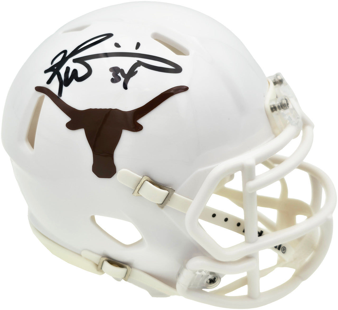 Ricky Williams Autographed Texas Longhorns White Speed Mini Helmet JSA Stock #265679
