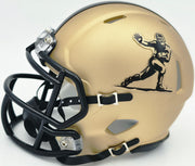 Ricky Williams Autographed Texas Longhorns Gold Heisman Logo Speed Mini Helmet JSA Stock #265680