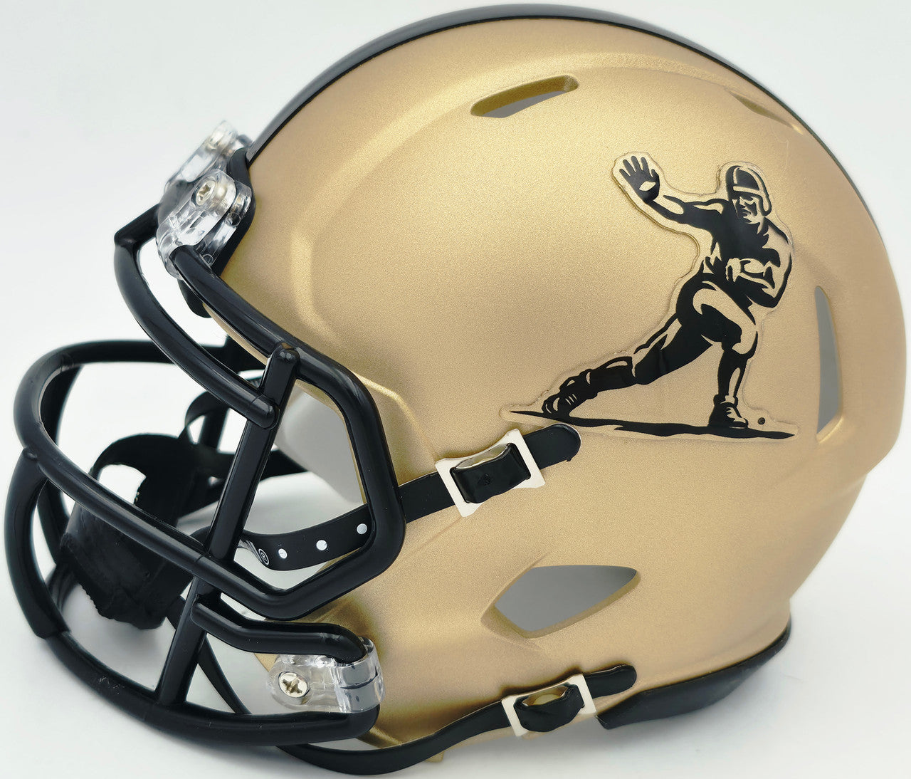 Ricky Williams Autographed Texas Longhorns Gold Heisman Logo Speed Mini Helmet JSA Stock #265681