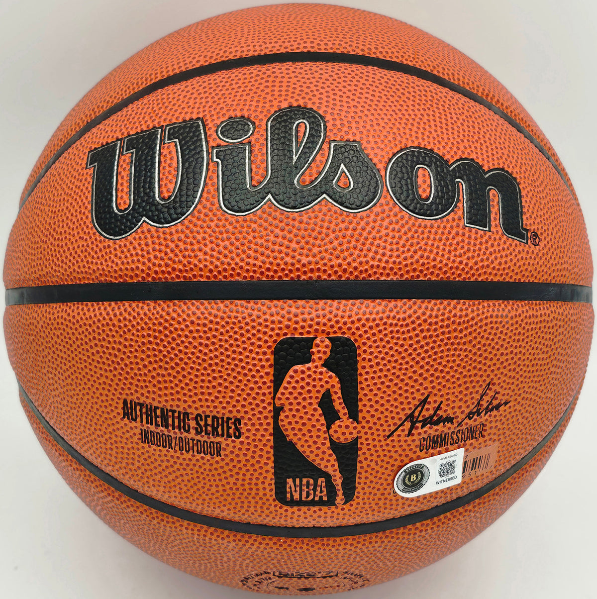 Kevin Garnett Autographed Authentic Series Indoor/Outdoor Basketball Celtics, Timberwolves Beckett BAS Witness Stock #265803