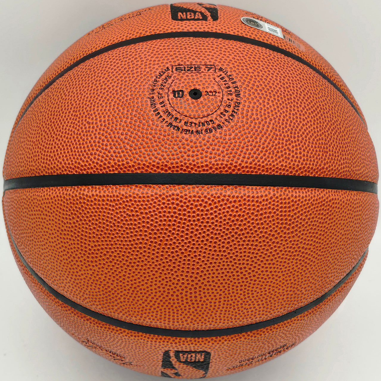 Kevin Garnett Autographed Authentic Series Indoor/Outdoor Basketball Celtics, Timberwolves Beckett BAS Witness Stock #265803