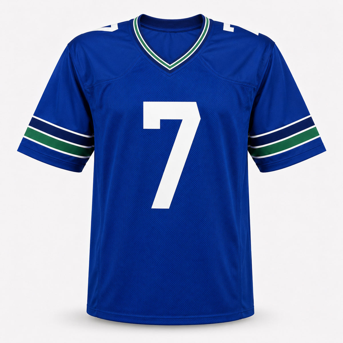 Seattle Seahawks Uchenna Nwosu Autographed Blue Throwback Jersey MCS Holo Stock #265565