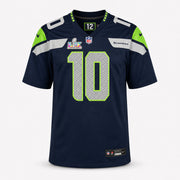 Seattle Seahawks Cooper Kupp Autographed Blue Nike Super Bowl LX Patch Jersey Size XL Fanatics Holo Stock #265792