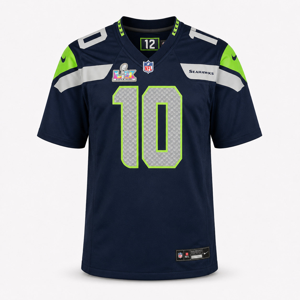 Seattle Seahawks Cooper Kupp Autographed Blue Nike Super Bowl LX Patch Jersey Size XL Fanatics Holo Stock #265792