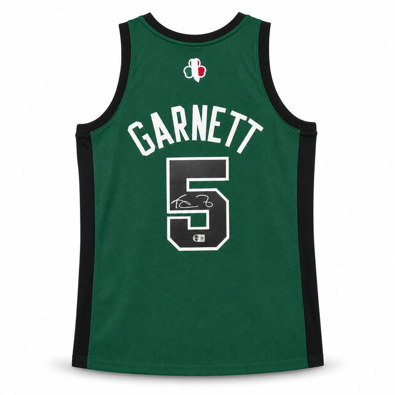 Boston Celtics Kevin Garnett Autographed Green Authentic Mitchell & Ness Jersey Size XXL Beckett BAS Witness Stock #265802