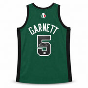 Boston Celtics Kevin Garnett Autographed Green Authentic Mitchell & Ness Jersey Size L Beckett BAS Witness Stock #265801