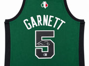 Boston Celtics Kevin Garnett Autographed Green Authentic Mitchell & Ness Jersey Size XXL Beckett BAS Witness Stock #265802