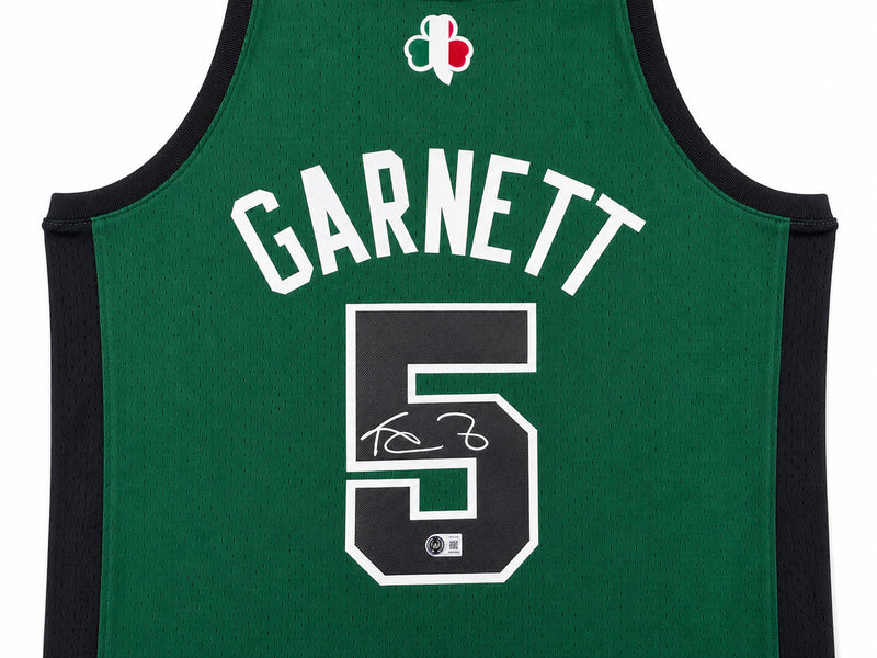 Boston Celtics Kevin Garnett Autographed Green Authentic Mitchell & Ness Jersey Size XXL Beckett BAS Witness Stock #265802
