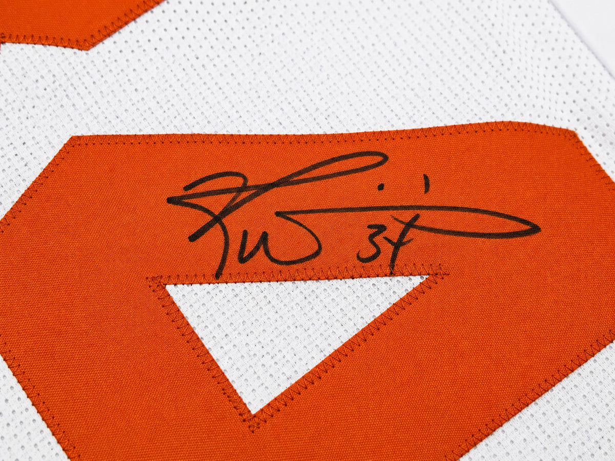 Texas Longhorns Ricky Williams Autographed White Jersey JSA Witness Stock #265682
