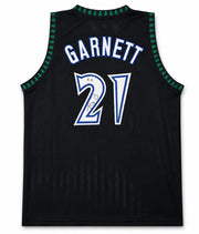 Minnesota Timberwolves Kevin Garnett Autographed Black Jersey Beckett BAS Witness Stock #265800