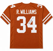 Texas Longhorns Ricky Williams Autographed Orange Jersey JSA Stock #265683