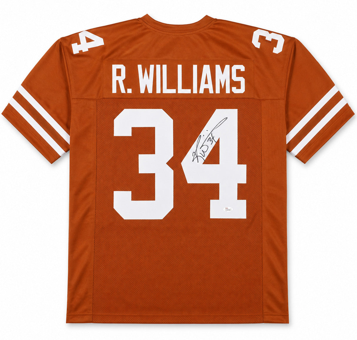 Texas Longhorns Ricky Williams Autographed Orange Jersey JSA Stock #265683