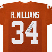 Texas Longhorns Ricky Williams Autographed Orange Jersey JSA Stock #265683