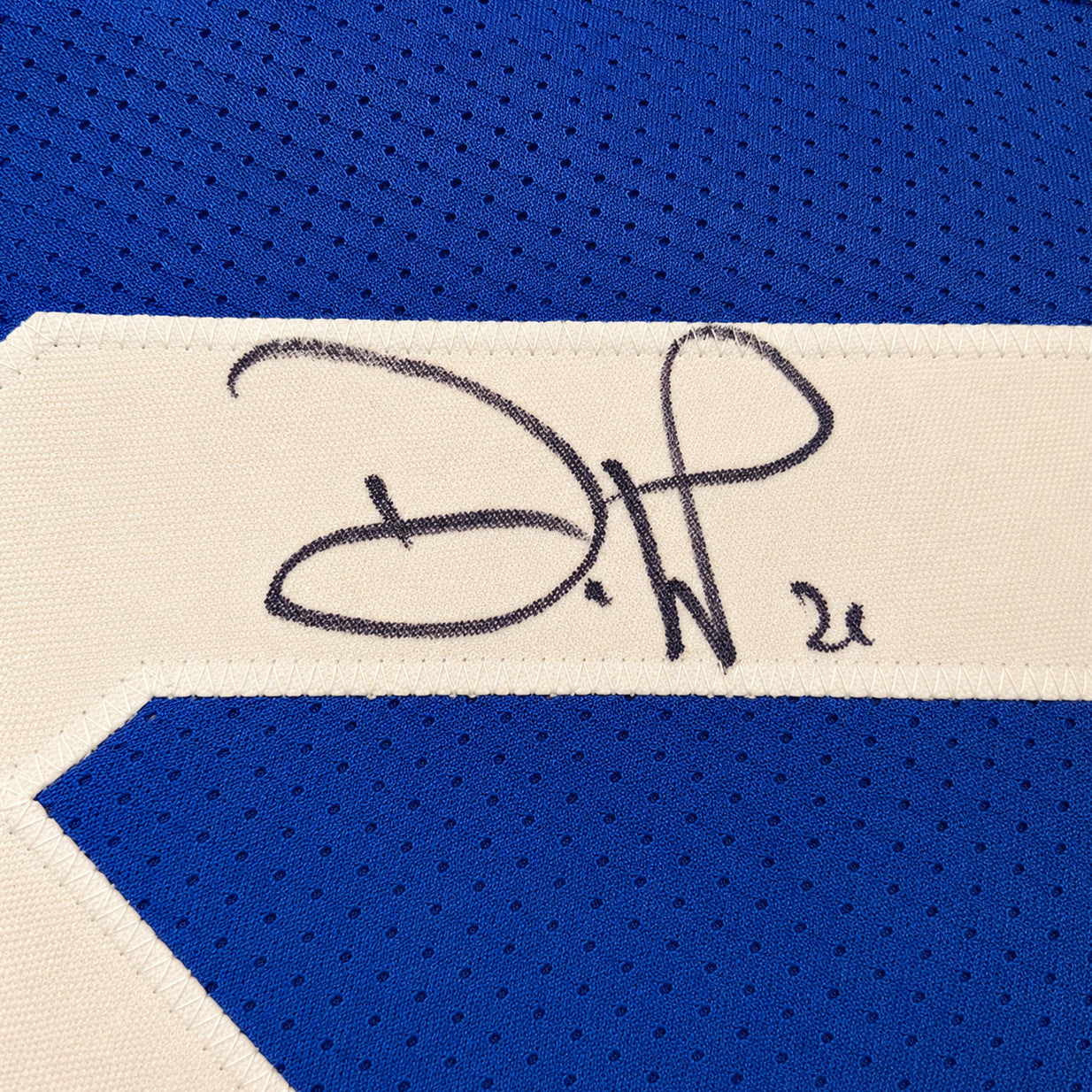 Seattle Seahawks Devon Witherspoon Autographed Blue Throwback Jersey MCS Holo Stock #265667