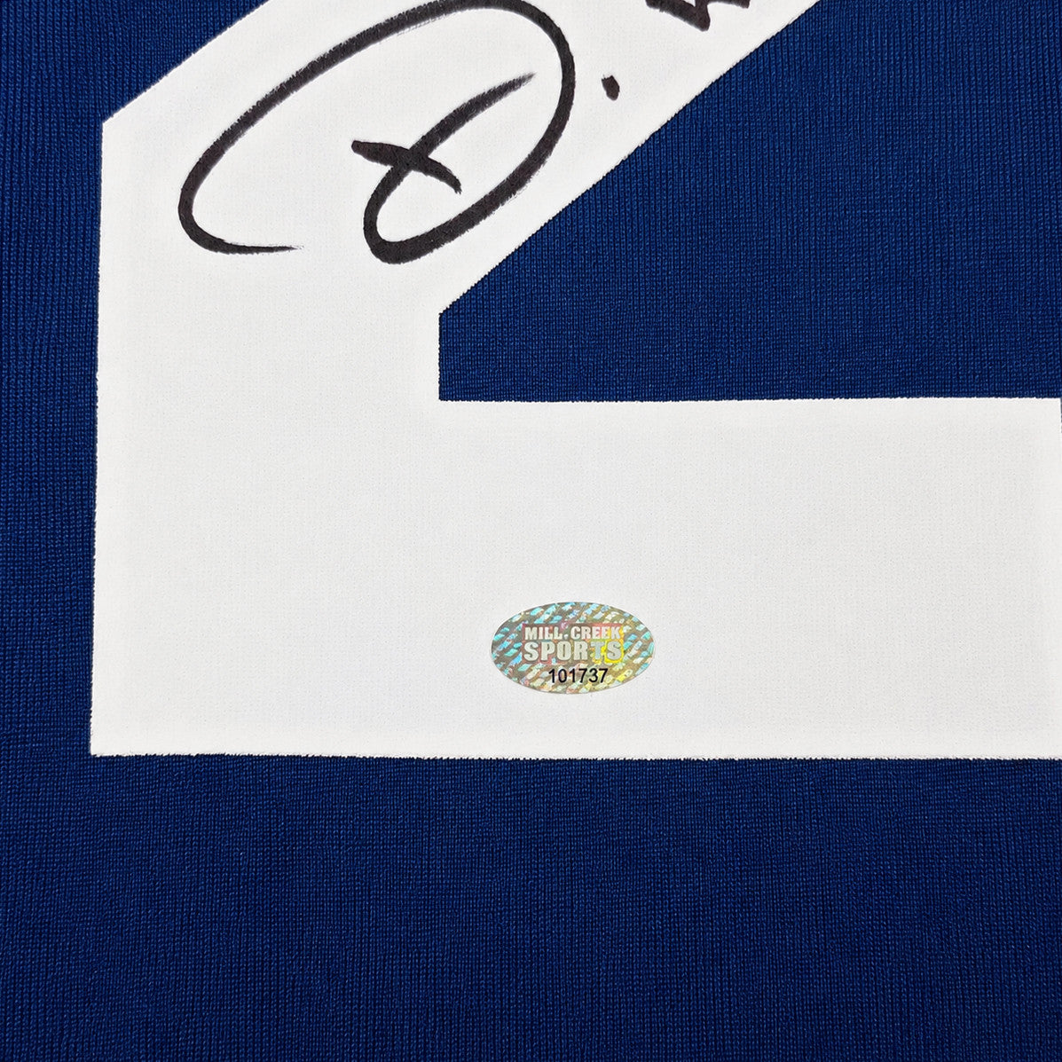 Seattle Seahawks Devon Witherspoon Autographed Women's Blue Nike Throwback 50 Year Patch Jersey Size XL MCS Holo Stock #265668