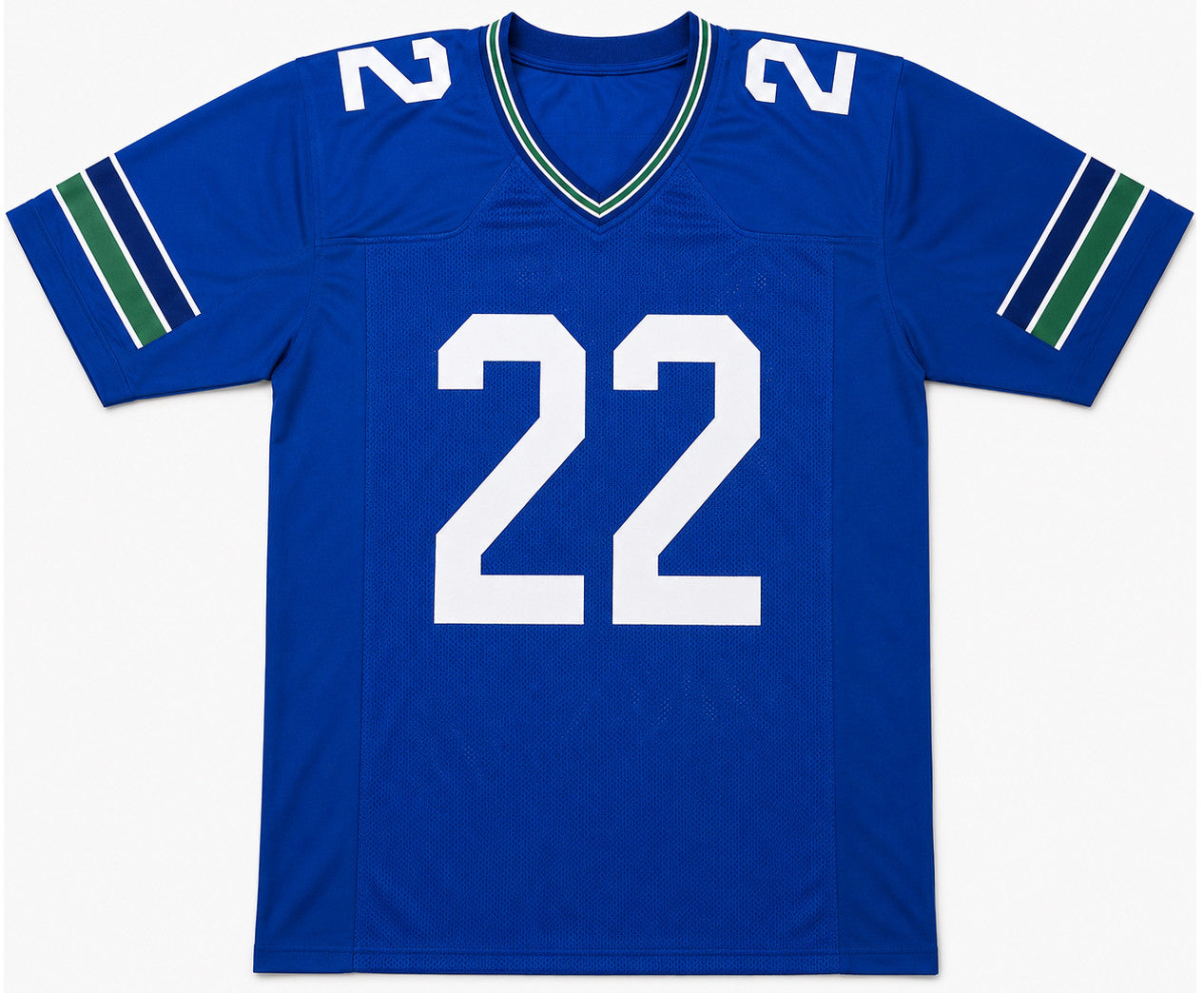 Seattle Seahawks Rashid Shaheed Autographed Blue Throwback Jersey MCS Holo Stock #265665