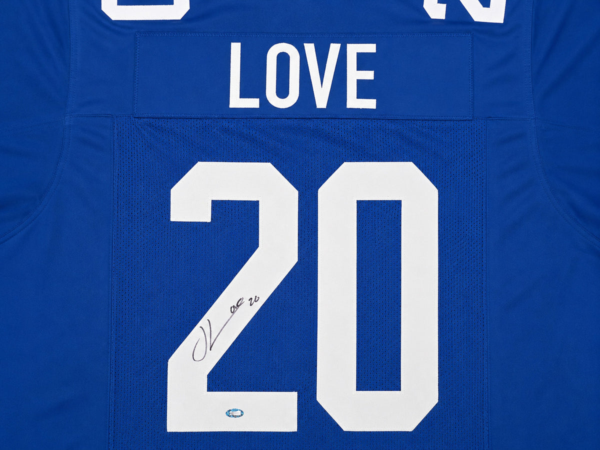Seattle Seahawks Julian Love Autographed Blue Throwback Jersey MCS Holo Stock #265666