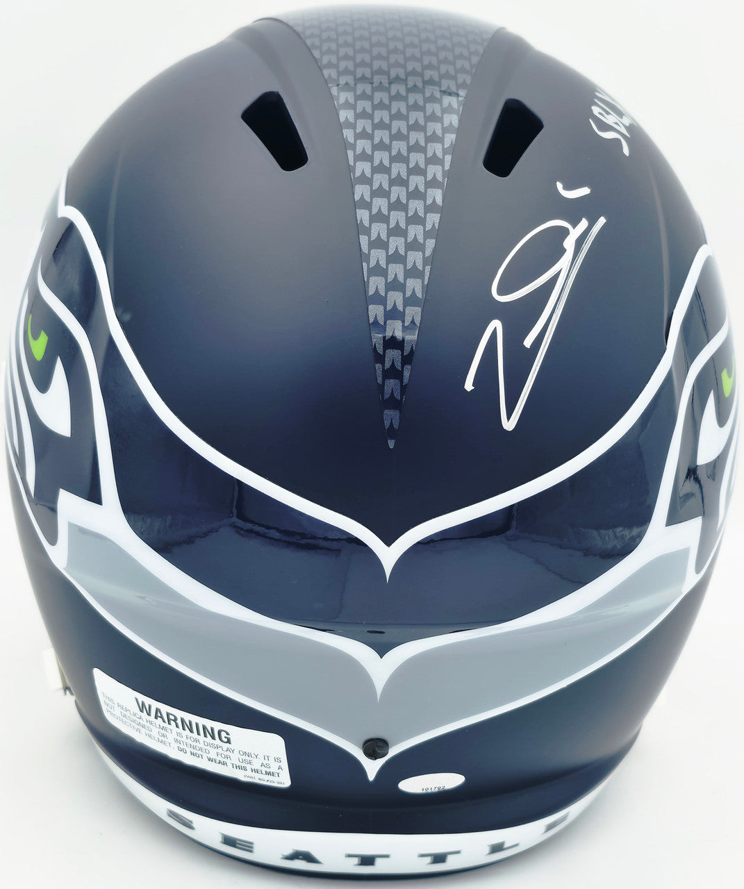 Zach Charbonnet Autographed Seattle Seahawks Blue Full Size Speed Replica Helmet "SB LX Champs" MCS Holo Stock #265871