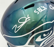 Zach Charbonnet Autographed Seattle Seahawks Full Size Rivalries Speed Replica Helmet "SB LX Champs" MCS Holo Stock #265873