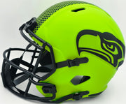 Zach Charbonnet Autographed Seattle Seahawks Rave Green Full Size Speed Replica Helmet "SB LX Champs" MCS Holo Stock #265874