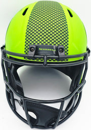 Zach Charbonnet Autographed Seattle Seahawks Rave Green Full Size Speed Replica Helmet "SB LX Champs" MCS Holo Stock #265874