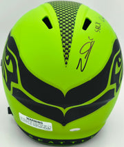 Zach Charbonnet Autographed Seattle Seahawks Rave Green Full Size Speed Replica Helmet "SB LX Champs" MCS Holo Stock #265874