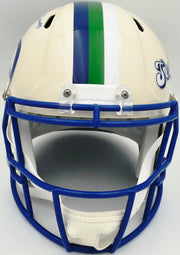 Zach Charbonnet Autographed Seattle Seahawks Cream Full Size Retro Speed Replica Helmet "SB LX Champs" MCS Holo Stock #265875