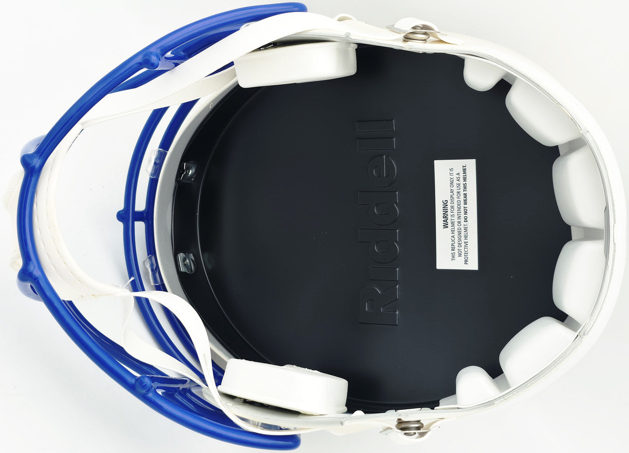 Zach Charbonnet Autographed Seattle Seahawks Cream Full Size Retro Speed Replica Helmet "SB LX Champs" MCS Holo Stock #265875