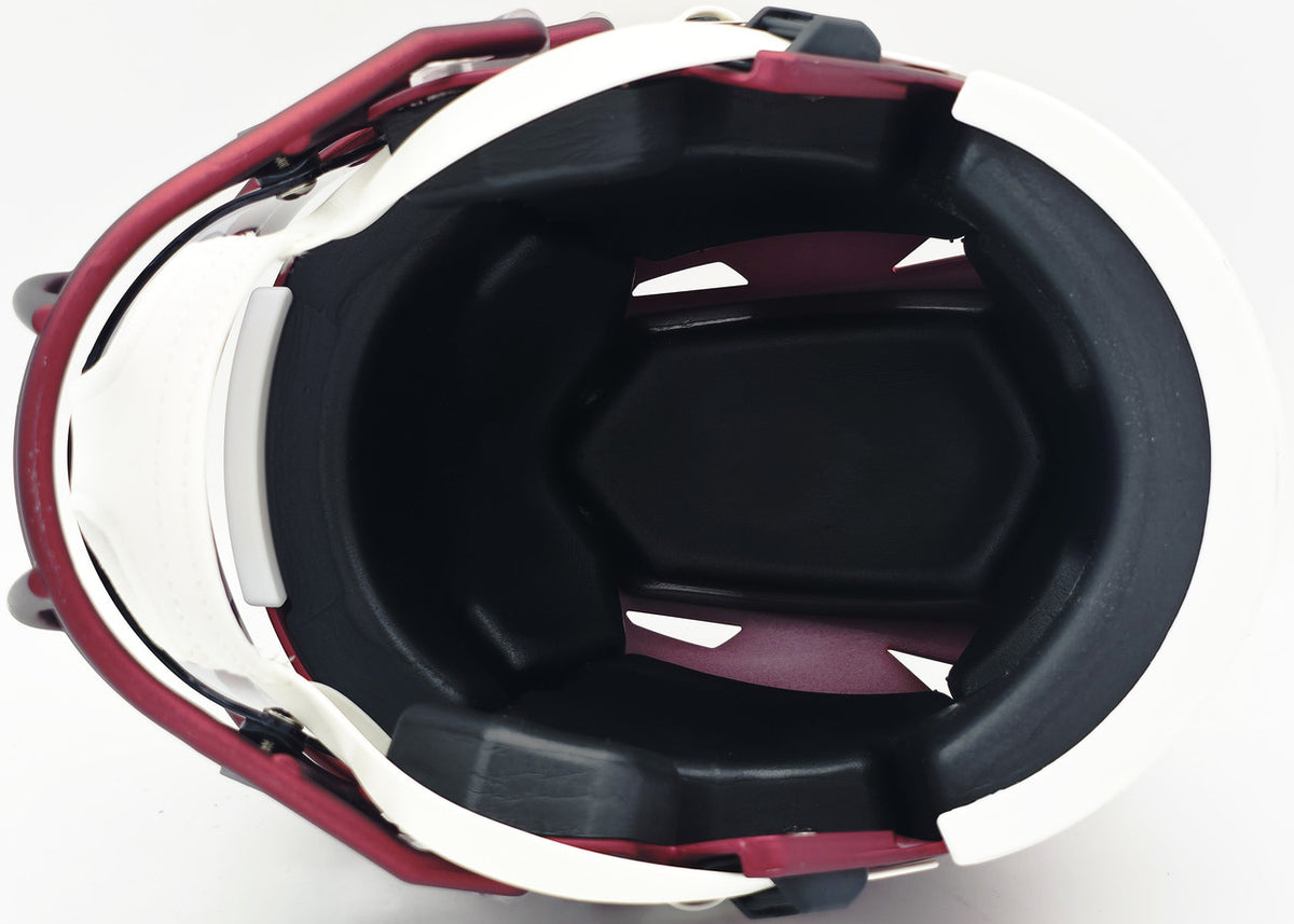 Mike Sainristil Autographed Maroon Riddell SpeedFlex MIDI Mid-Size Helmet Washington Commanders "Frozone!" Beckett BAS Witness Stock #265849